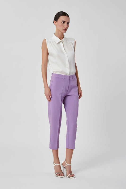 Pantaloni da donna lilla