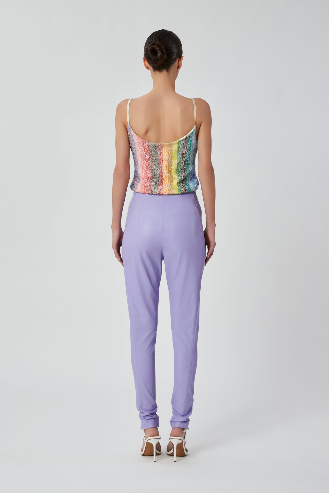Pantaloni da donna lilla