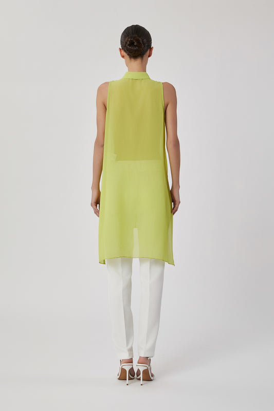 Camicia da donna verde