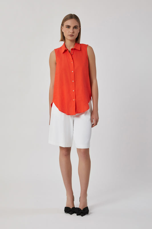 Camicia da donna arancio