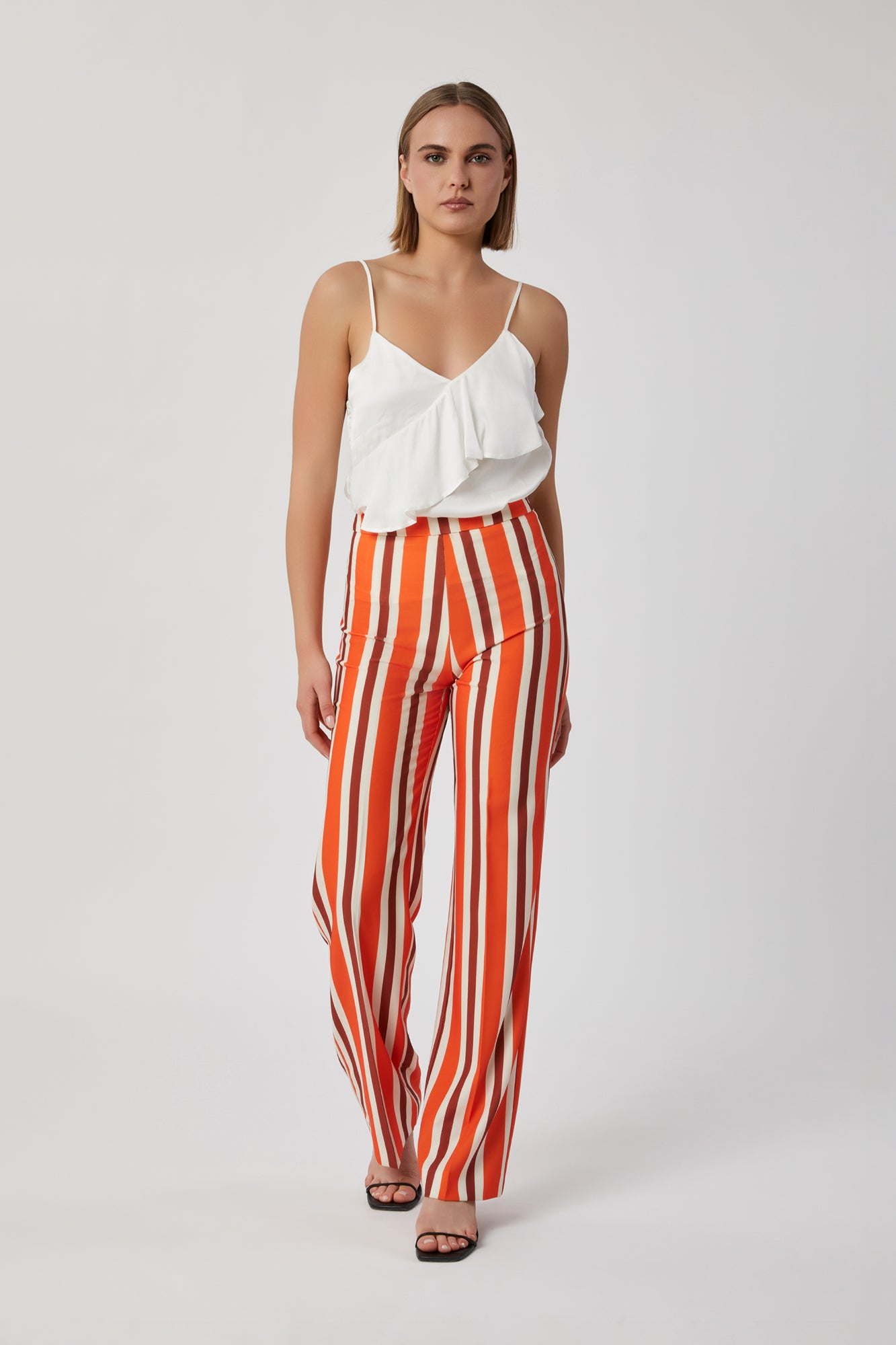 Pantaloni da donna fantasia riga