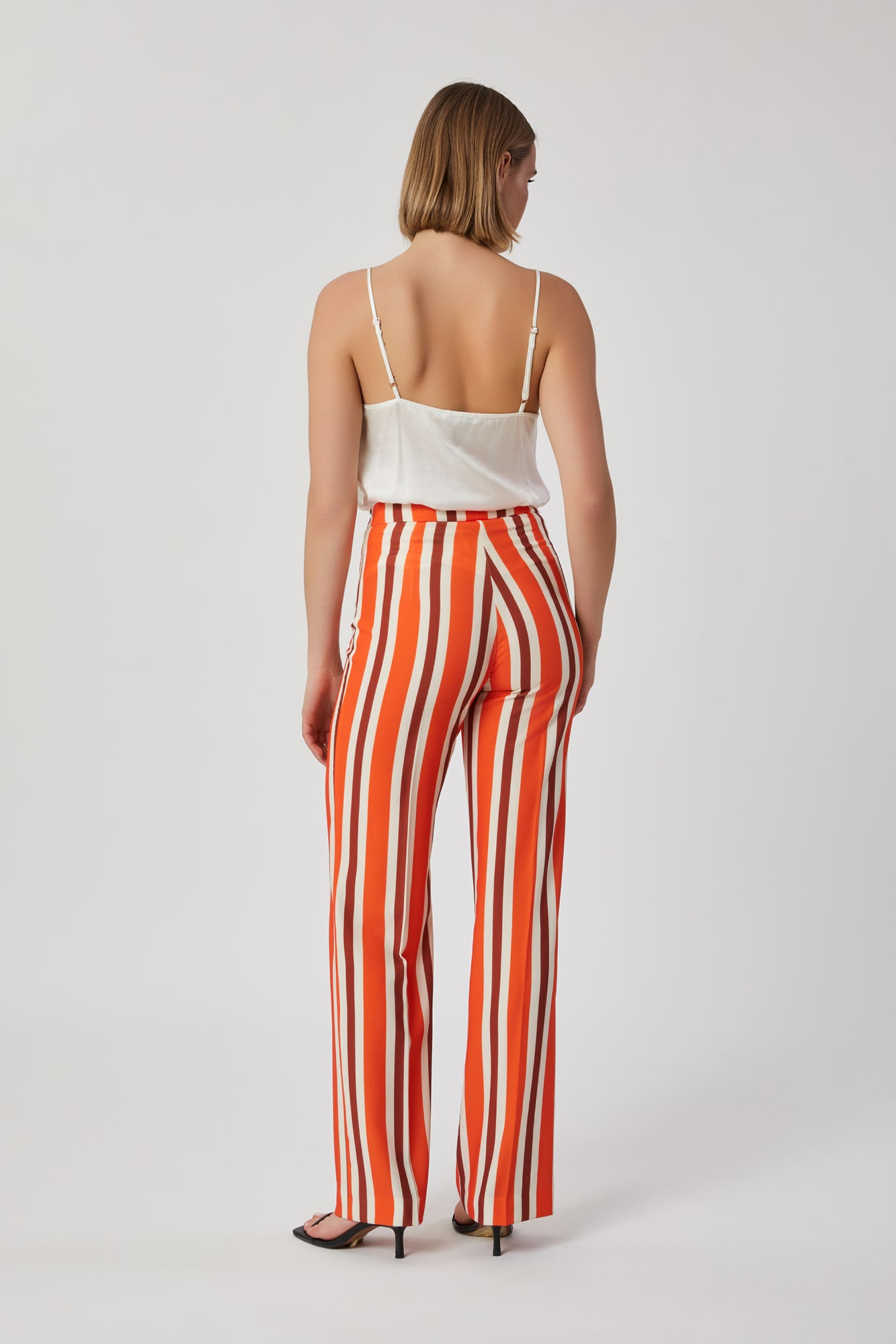 Pantaloni da donna fantasia riga