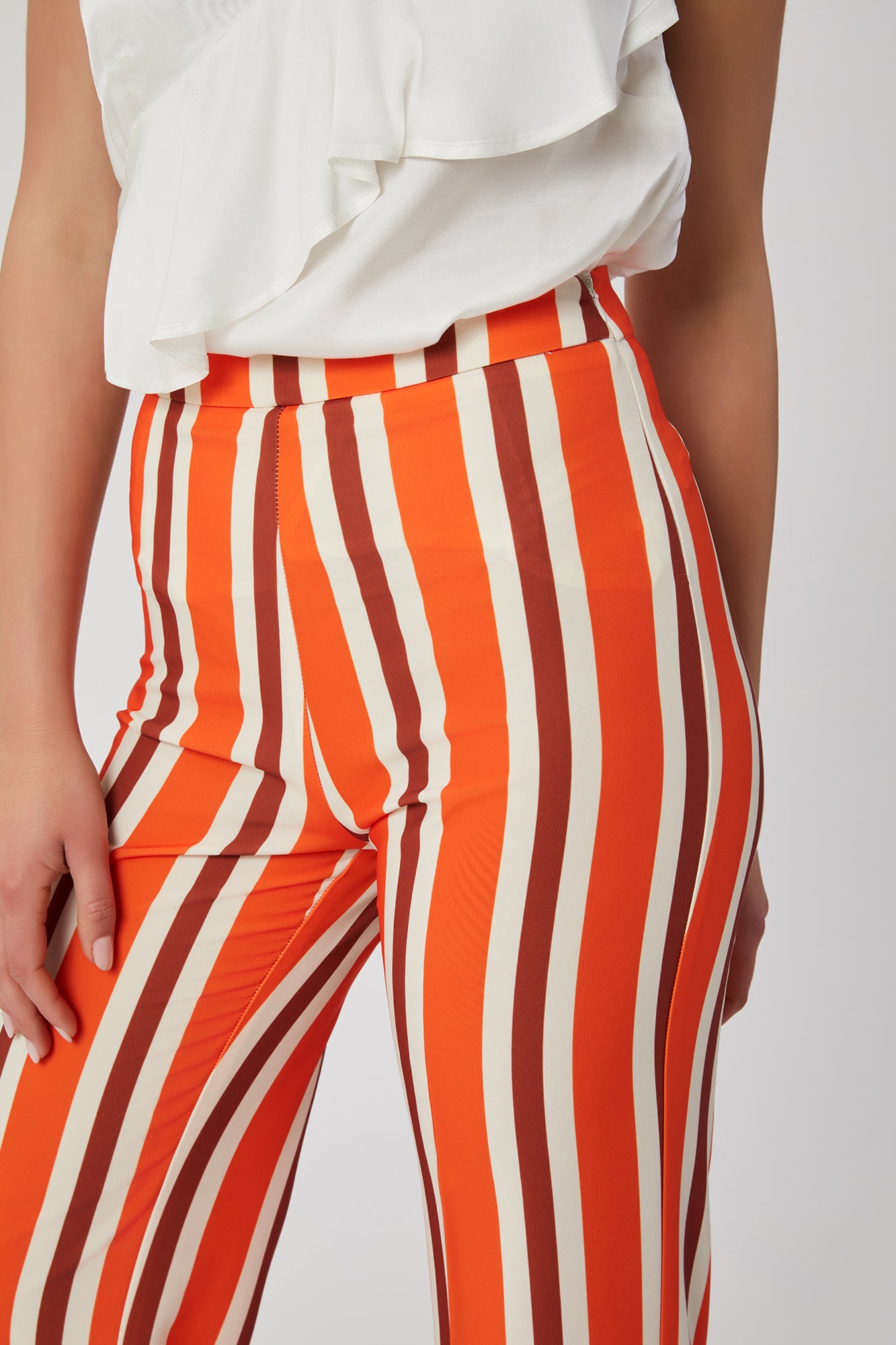 Pantaloni da donna fantasia riga