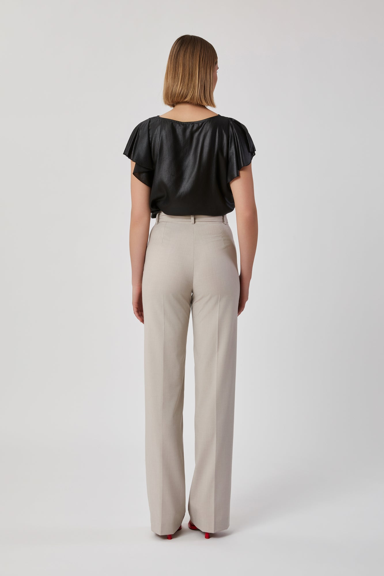 Pantaloni da donna beige