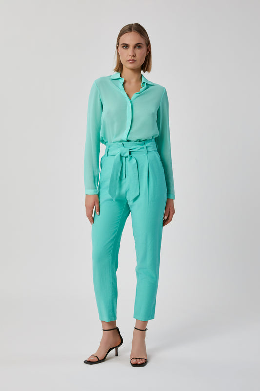 Pantaloni da donna smeraldo