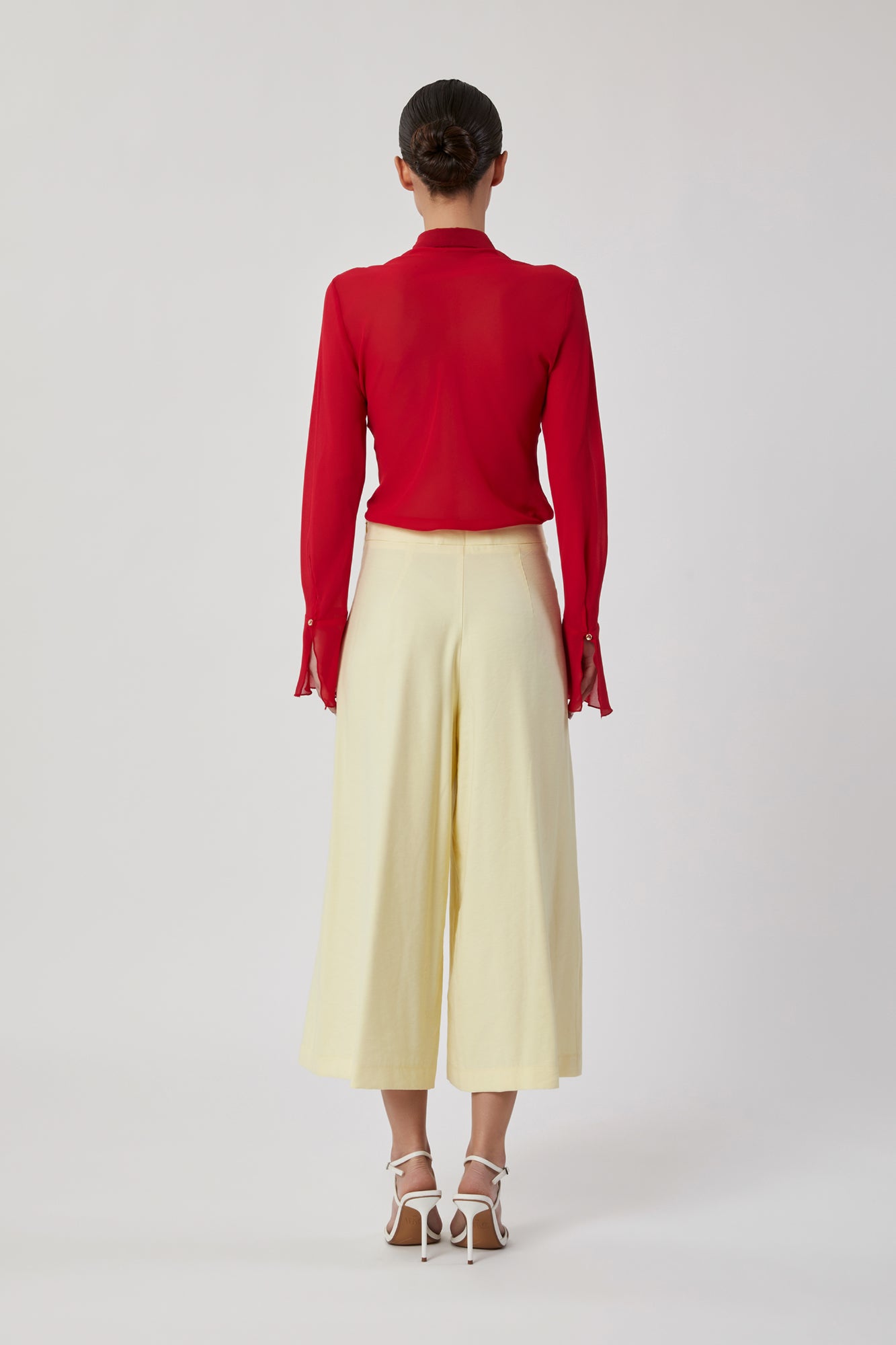 Pantaloni da donna giallo