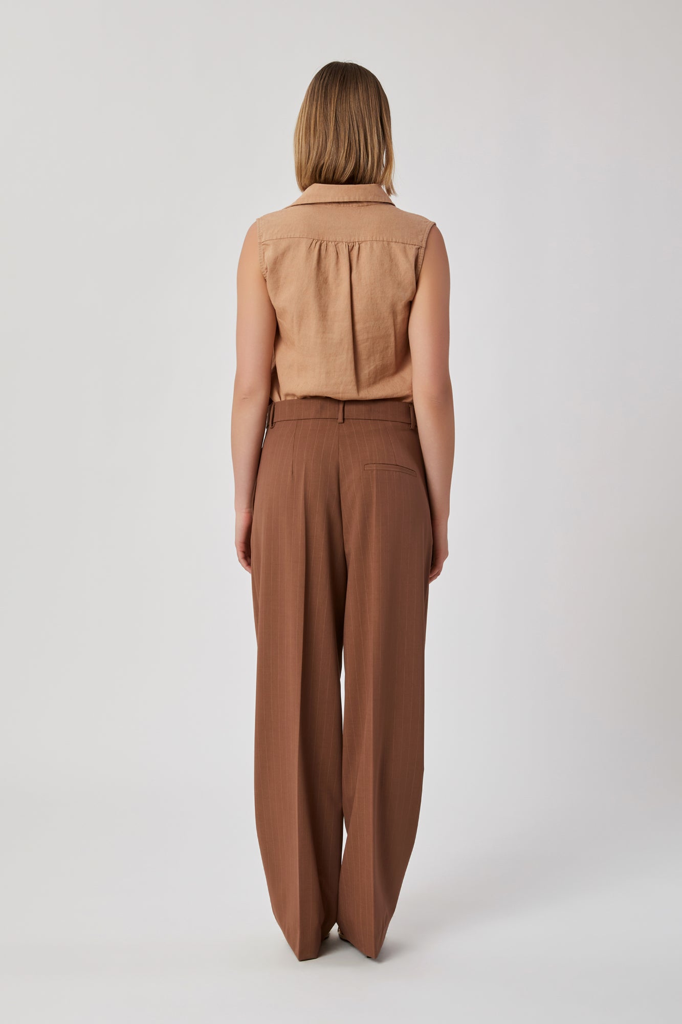 Pantaloni da donna tabacco