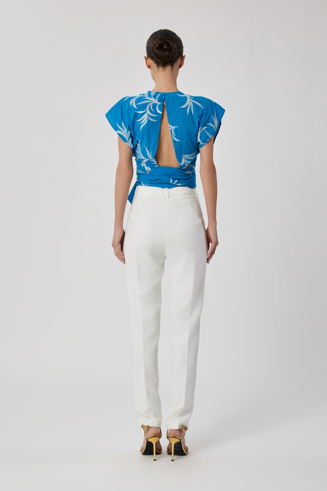 Pantaloni da donna panna