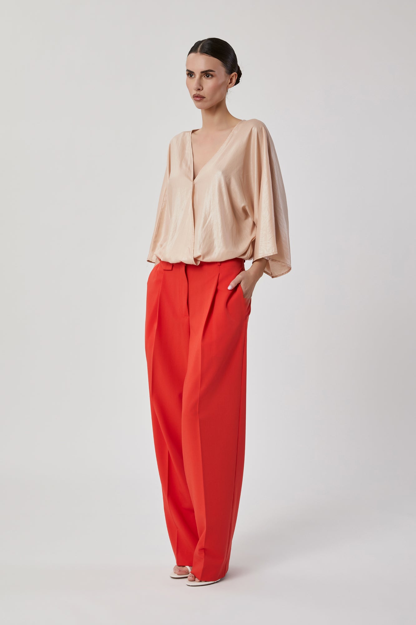 Pantaloni da donna arancio