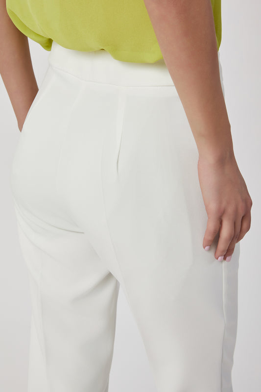 Pantaloni da donna panna