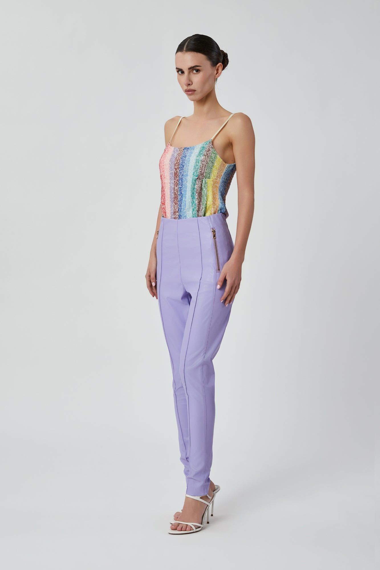 Pantaloni da donna lilla