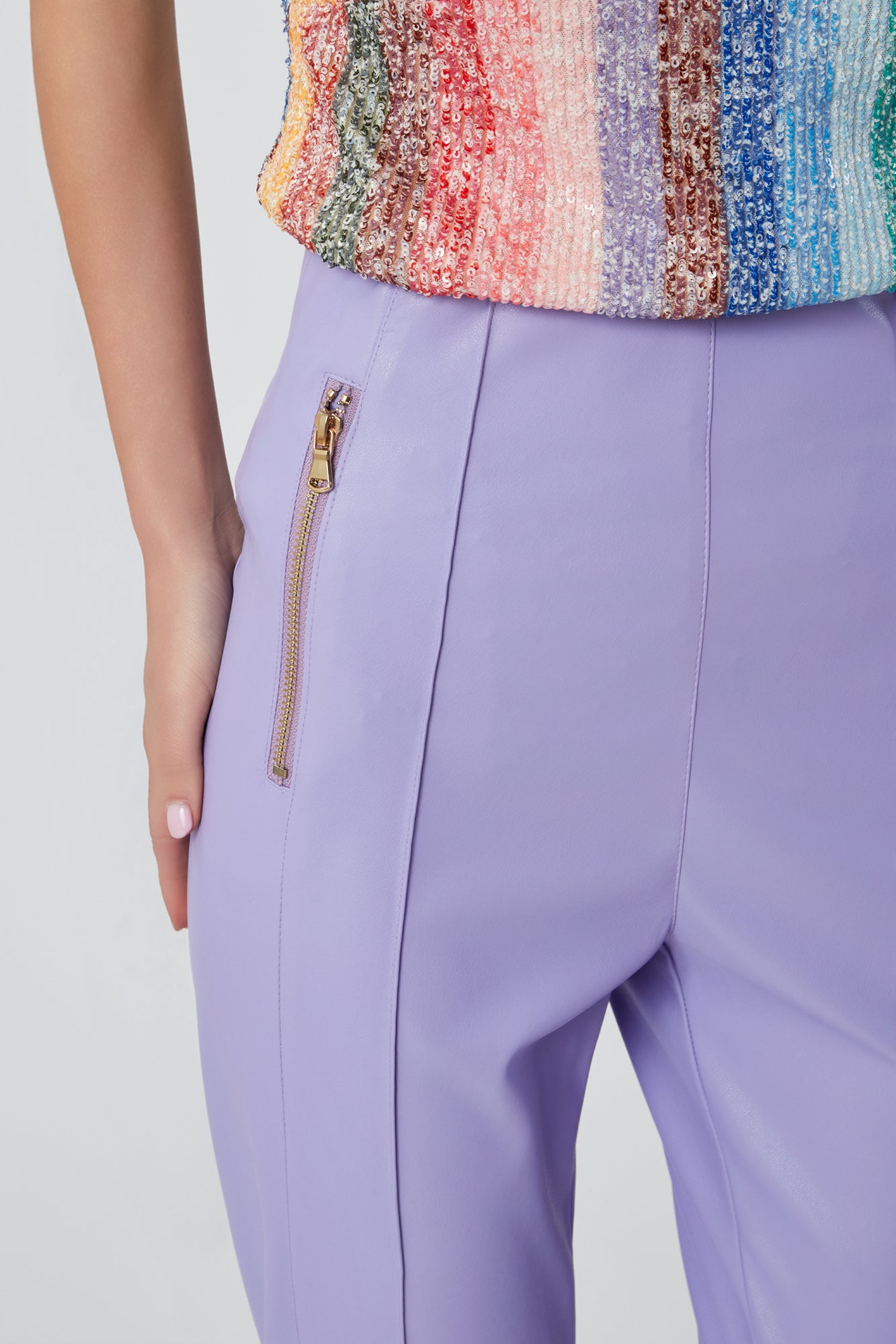 Pantaloni da donna lilla