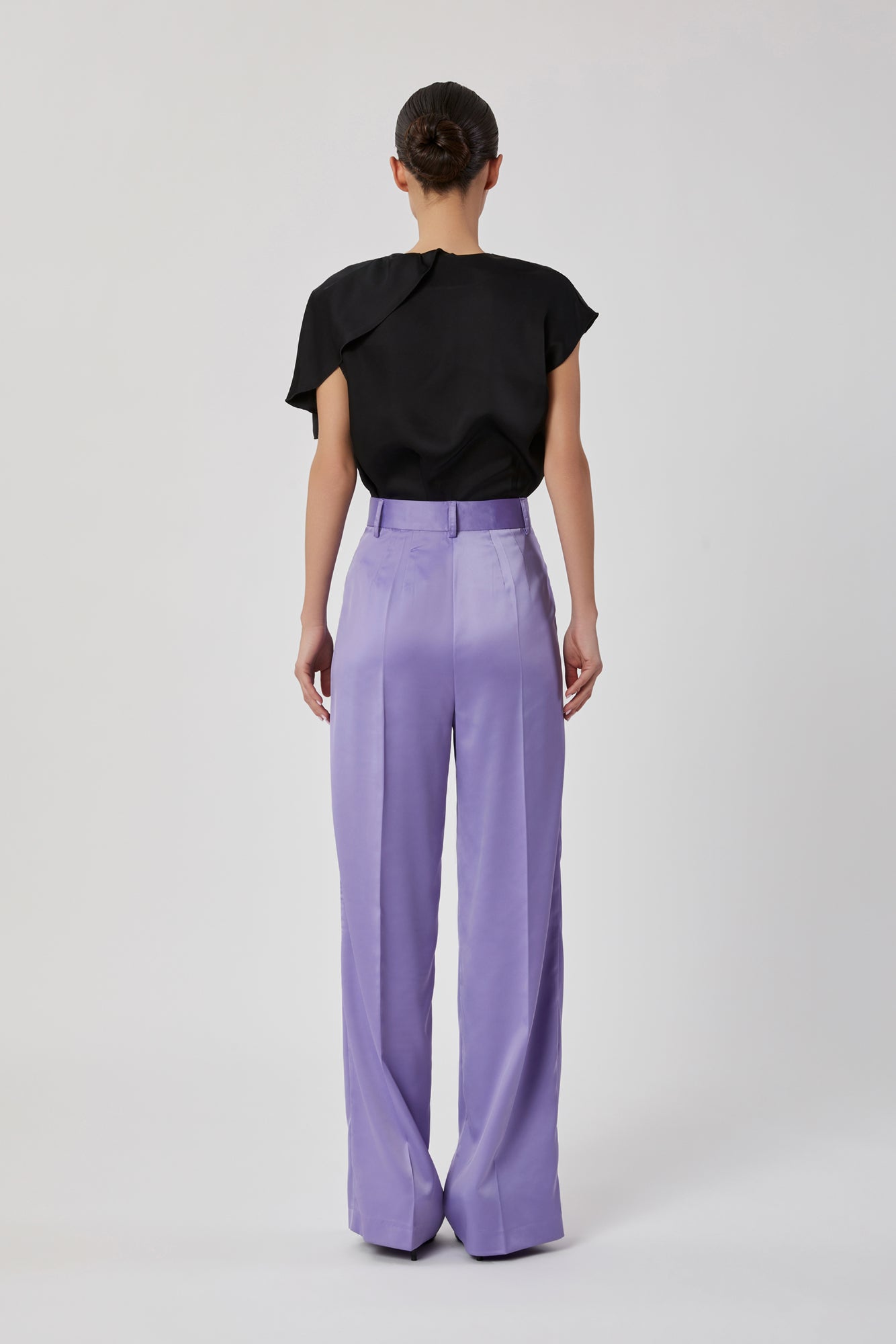 Pantalone da donna lilla