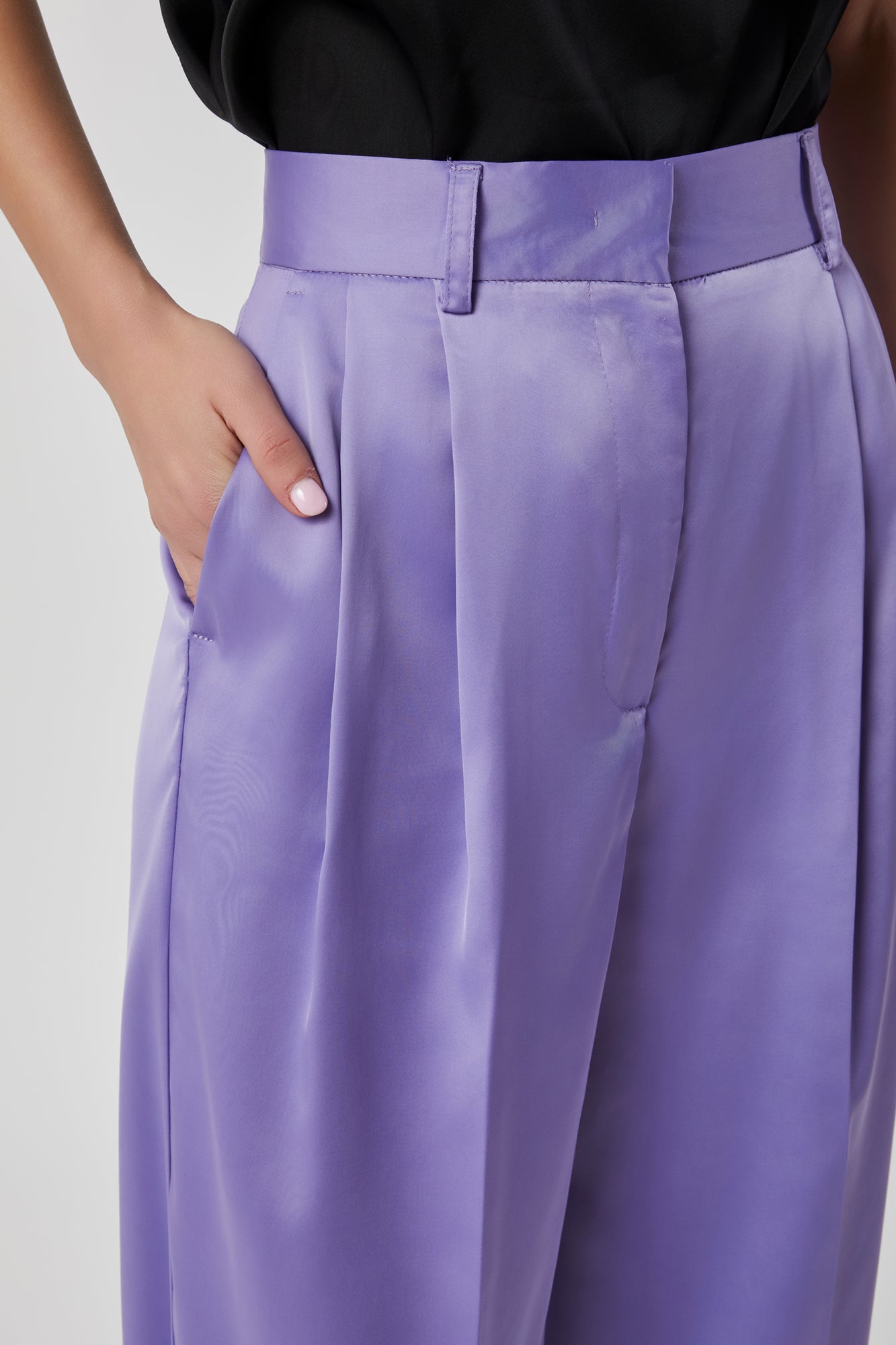 Pantalone da donna lilla