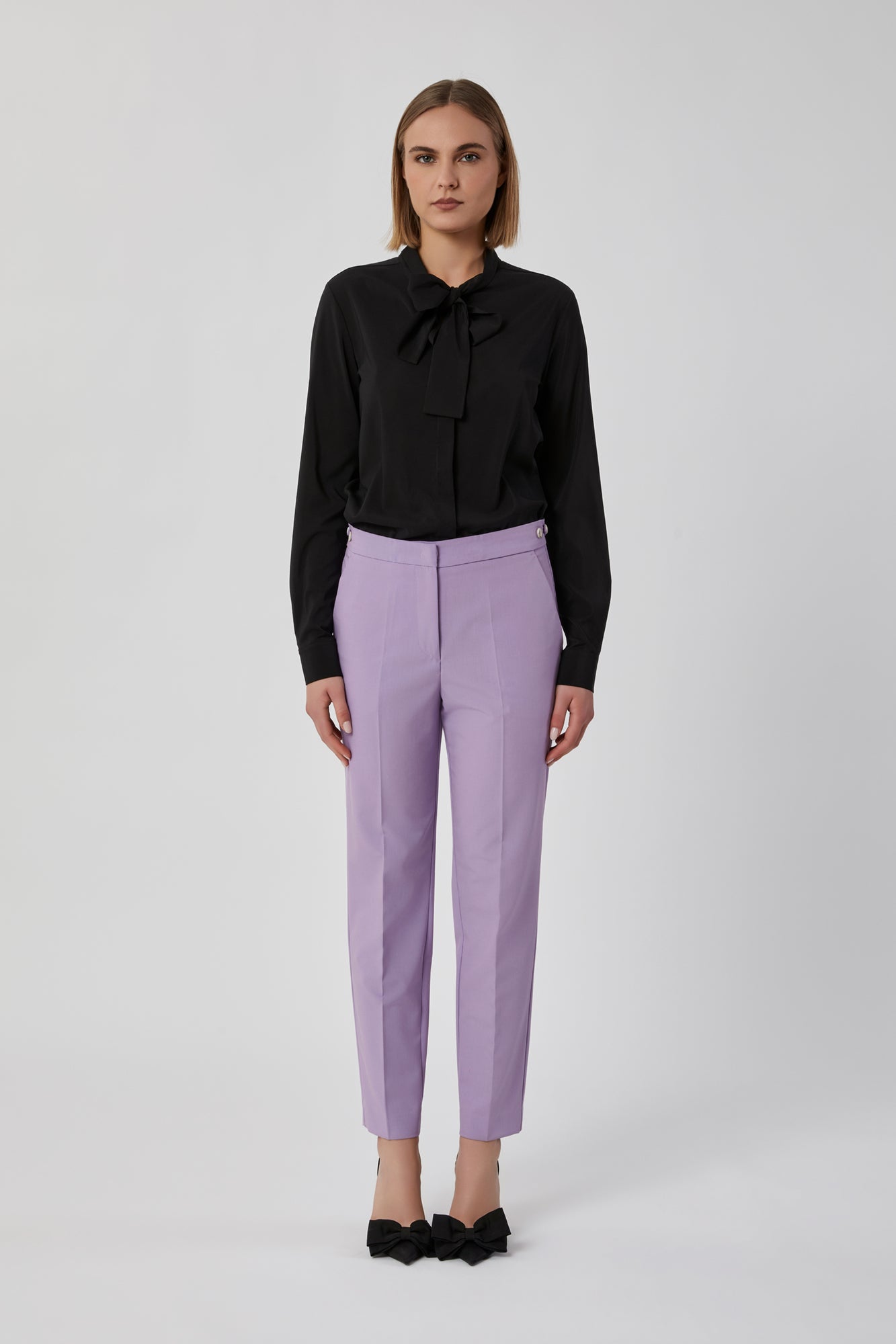 Pantaloni da donna lilla