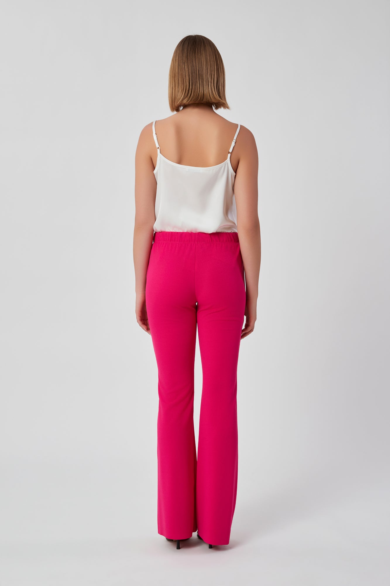 Pantaloni da donna fucsia