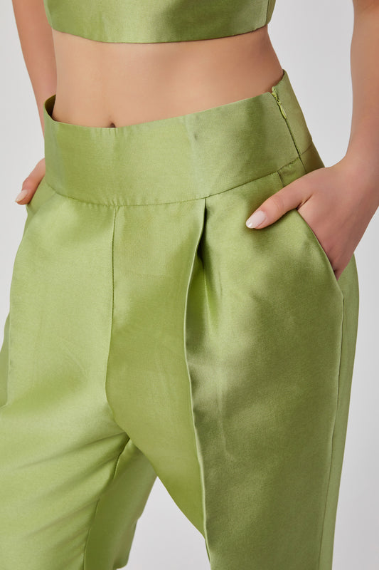 Pantaloni da donna verde