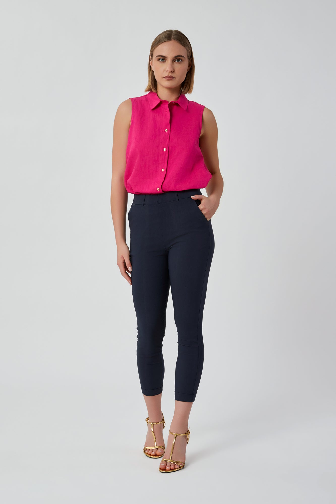 Pantaloni da donna blu
