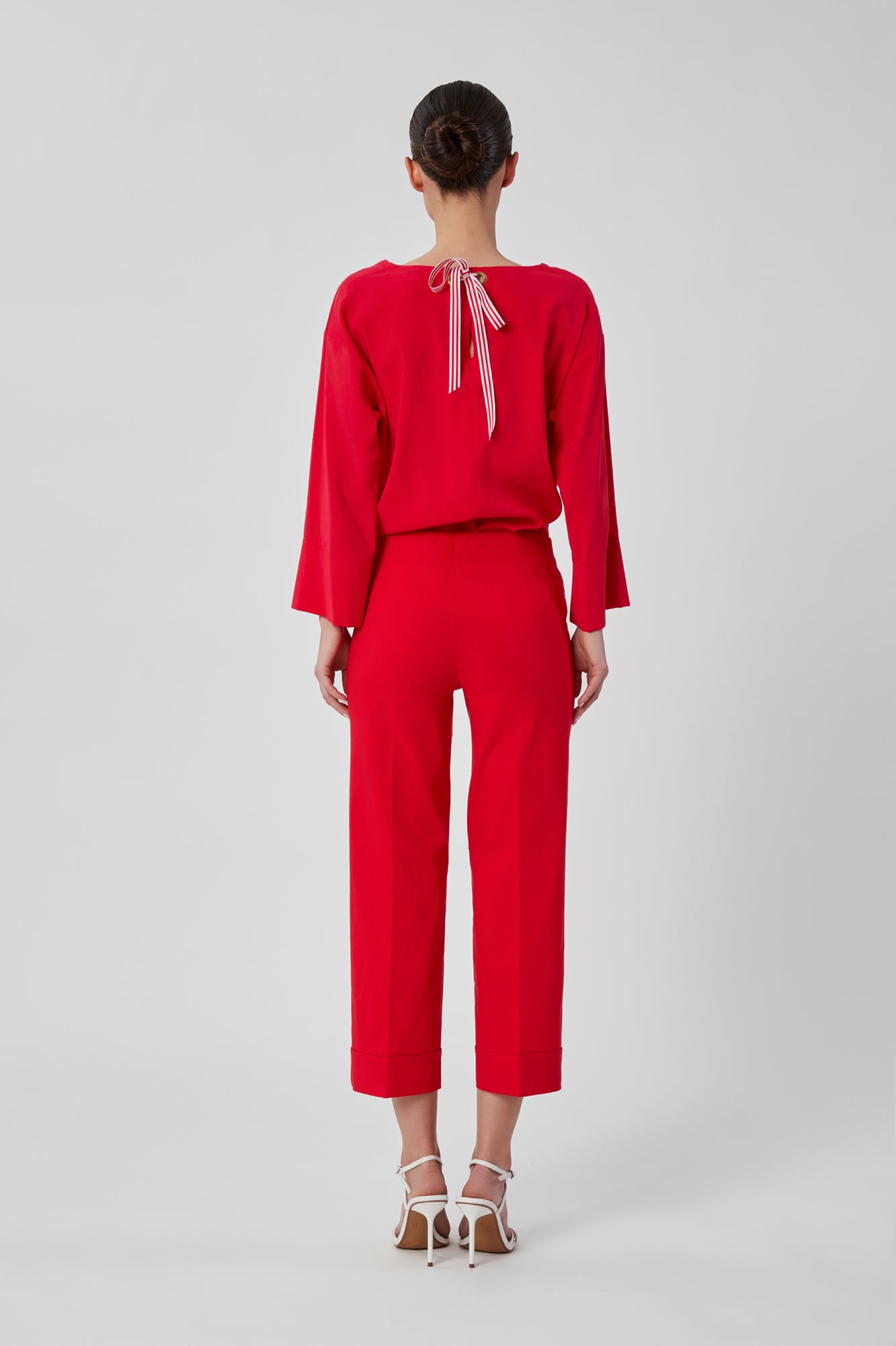 Pantaloni da donna rosso