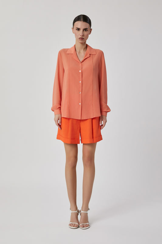 Camicia da donna arancio