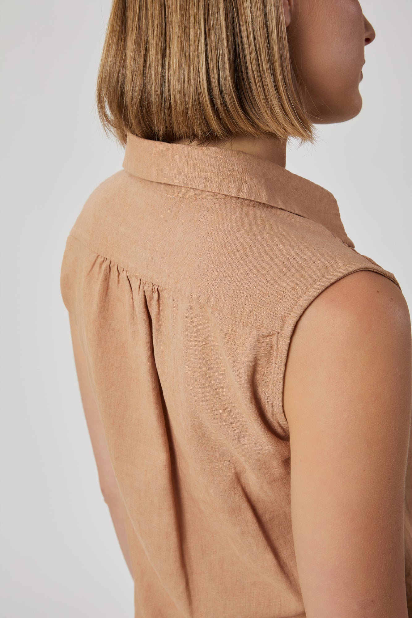 Camicia da donna nocciola