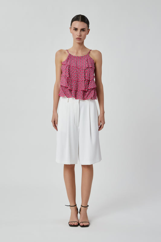 Top da donna micro fantasia