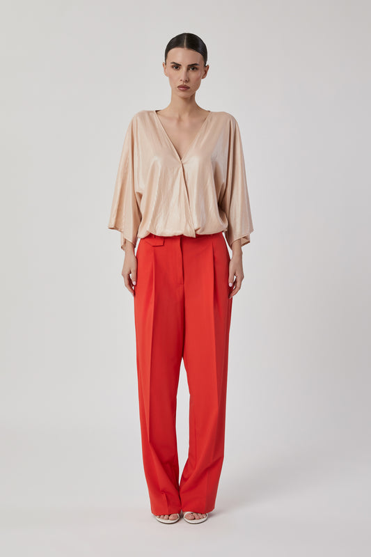 Blusa da donna beige