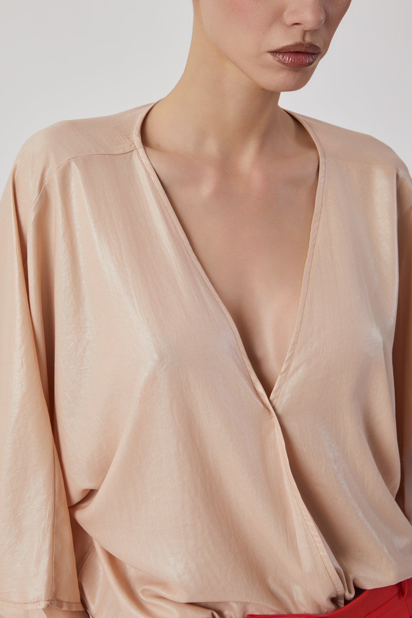 Blusa da donna beige
