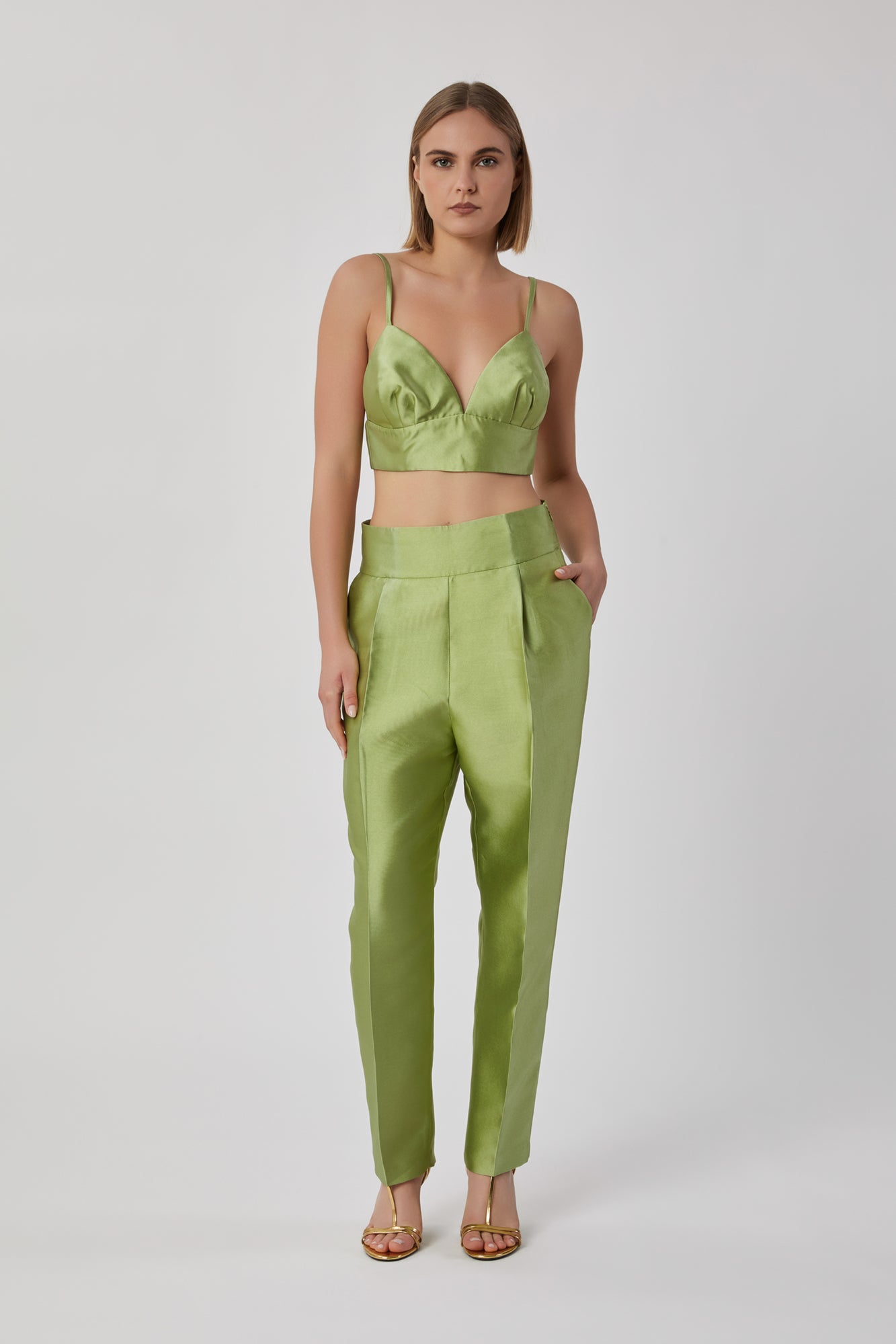Top da donna verde